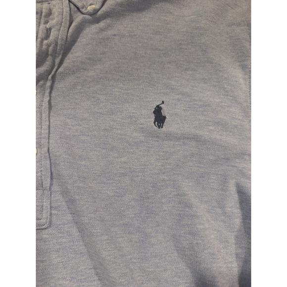 Polo Ralph Lauren Featherweight Mesh Men Light Blue Long Sleeve Shirt Sz XL - Picture 3 of 5